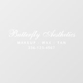 Zakelijke Naam Custom Branding Signage Wit Raamsticker (Vel)