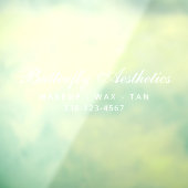 Zakelijke Naam Custom Branding Signage Wit Raamsticker (Vel 3)