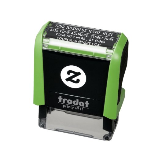 Zakelijke naam E-mailadres Kleur Stempel Voorbeeld (Product)