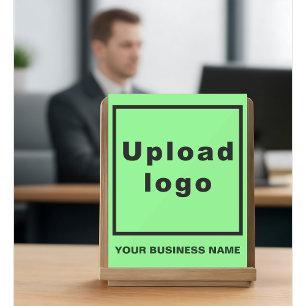 Zakelijke naam en logo Lichtgroen acryl bord