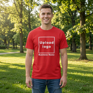 Zakelijke naam en logo Rode heren T-shirt