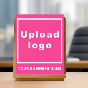 Zakelijke naam en logo Roze acryl bord