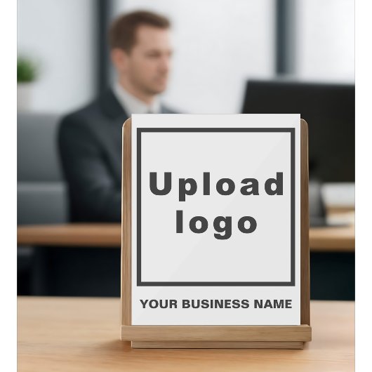 Zakelijke naam en logo | Wit acrylaat bord