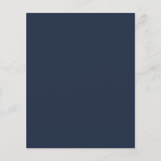 Zakelijke naam handtekening script QR-code blauw Flyer (Achterkant)