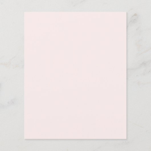 Zakelijke naam handtekening script QR-code roze Flyer (Achterkant)