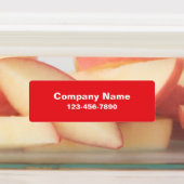 Zakelijke naam Rode telefoonnummer Product Labels (Aangebracht)