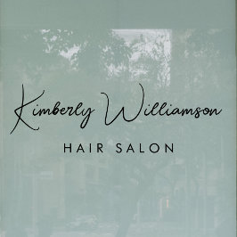 Zakelijke naam stijlvolle handtekening script raamsticker