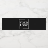 Zakelijke naam Voeg logo toe Bedrijfsprofessioneel Waterfles Etiket (Enkel label)