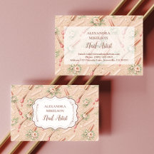 Zakelijke nagelstylist luxe bloemstukken