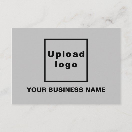 Zakelijke Nieuwjaar Kleine Grijze Platte Kaart (Achterkant)