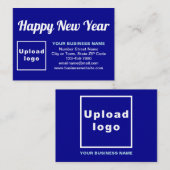 Zakelijke nieuwjaarsgroet op Blue Enclosure Kaart (Voorkant / Achterkant)