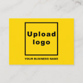 Zakelijke nieuwjaarsgroet op geel informatiekaartje (Achterkant)