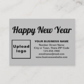 Zakelijke nieuwjaarsgroet op Grey Enclosure Kaart (Voorkant)