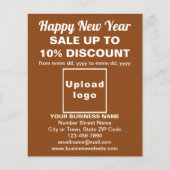 Zakelijke nieuwjaarsverkoop op Brown Flyer (Voorkant)