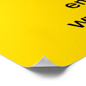 Zakelijke nieuwjaarsverkoop op geel Poster (Hoek)