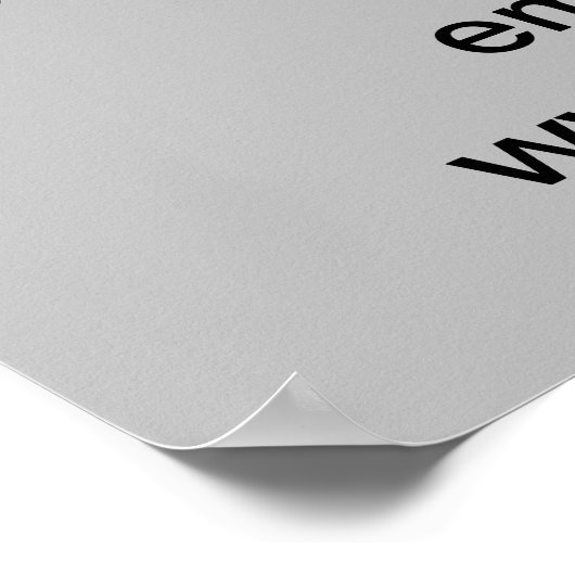 Zakelijke nieuwjaarsverkoop op grijs Poster (Hoek)