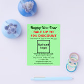 Zakelijke nieuwjaarsverkoop op Light Green Flyer (Enkel)