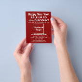 Zakelijke nieuwjaarsverkoop op Red Flyer (Hand)