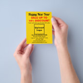 Zakelijke nieuwjaarsverkoop op Yellow Flyer (Hand)