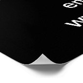 Zakelijke nieuwjaarsverkoop op zwart Poster (Hoek)