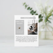 Zakelijke nieuwsbrief e-maillijst promotioneel aankondiging (Staand voorkant)