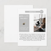 Zakelijke nieuwsbrief e-maillijst promotioneel aankondiging (Voorkant / Achterkant)