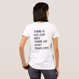 Zakelijke offerte voor ondernemer Trade offs T-shirt