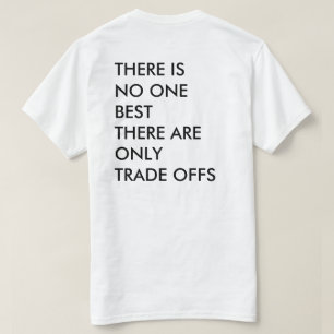 Zakelijke offerte voor ondernemer Trade offs T-shirt