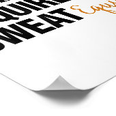 Zakelijke offerte Zweet Vermogen Ondernemer Poster (Hoek)