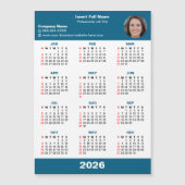 Zakelijke ondernemer 2026 kalender magneet (Voorkant)