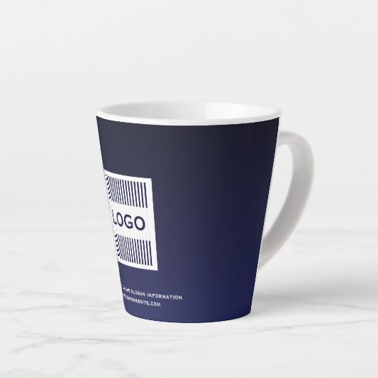 Zakelijke onderneming met minimale Logo Latte Mok (Rechterhoek)