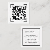 Zakelijke onderneming | Minimale kwaliteitscontrol Vierkante Visitekaartje (Voorkant / Achterkant)