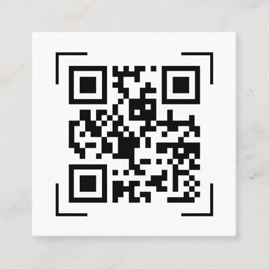 Zakelijke onderneming | Minimale kwaliteitscontrol Vierkante Visitekaartje (Voorkant)