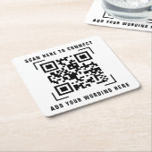 Zakelijke onderneming | QR-code scannen  Kartonnen Onderzetters (Schuin)