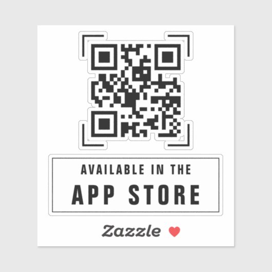 Zakelijke onderneming | QR-codescan app downloaden Sticker (Vel)