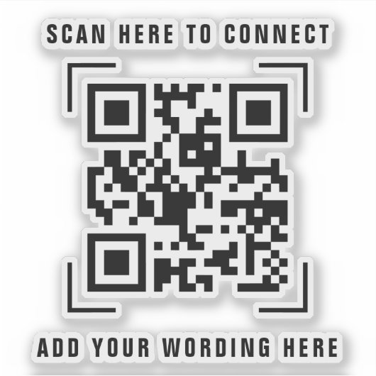 Zakelijke onderneming | QR-codescan Sticker (Voorkant)