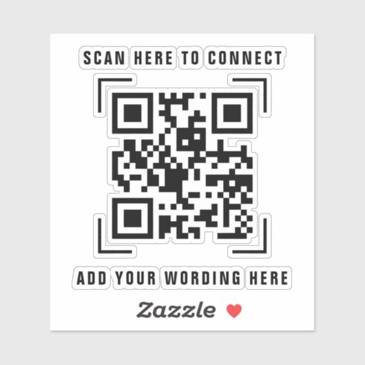 Zakelijke onderneming | QR-codescan Sticker (Vel)