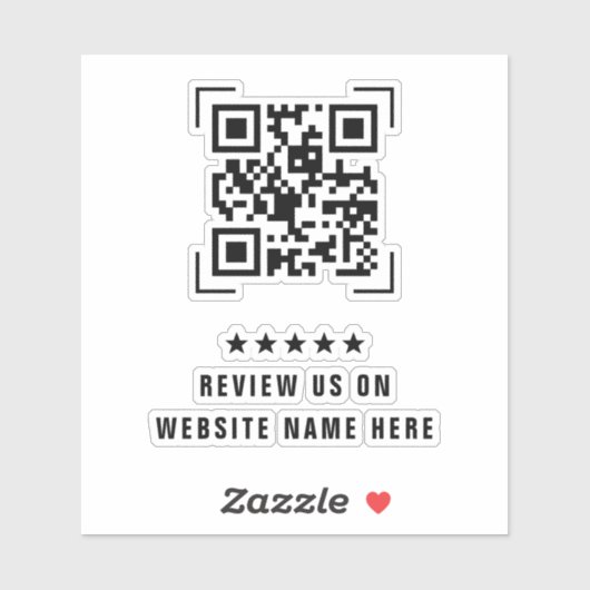 Zakelijke onderneming | Review QR-codescan Sticker (Vel)