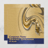 Zakelijke opening, lancering, functie, partij kaart (Voorkant / Achterkant)