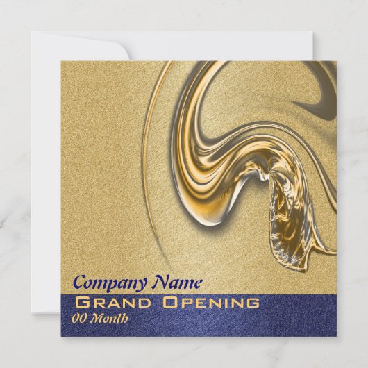 Zakelijke opening, lancering, functie, partij kaart (Voorkant)