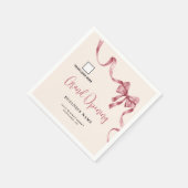 Zakelijke opening Modern Ribbon Logo Servet (Hoek)