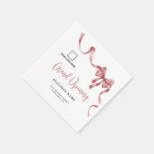 Zakelijke opening Modern Ribbon Logo Servet (Hoek)