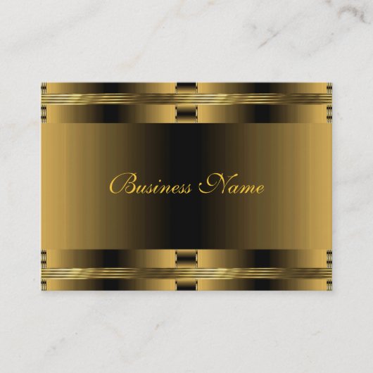 Zakelijke Oude Gouden Art Deco Visitekaartje (Voorkant)