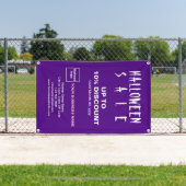 Zakelijke Paarse banner voor korting op de verkoop (Insitu)