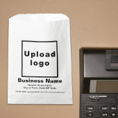 Zakelijke papiertas voor zwart en wit design bedankzakje