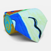 Zakelijke patroonabstrac moderne geometrische #2 S Stropdas (Opgerold)