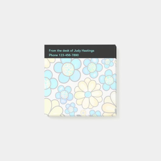 Zakelijke persoonlijke notitiepaden voor ticky post-it® notes (Voorkant)