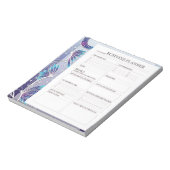 Zakelijke planner wit en zwart blauw 💙 notitieblok (Linkerzijde)