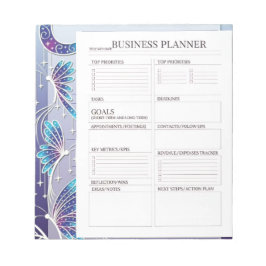 Zakelijke planner wit en zwart blauw 💙 notitieblok