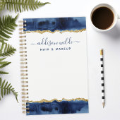 Zakelijke planning voor Navy Blue en Gold Waterver Planner